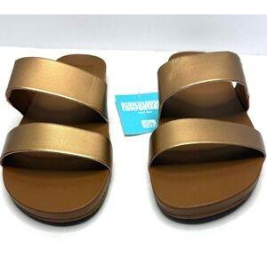 Cushion Vista Women's Arch Support Slide Sandals Copper Tan Size 10 NWT